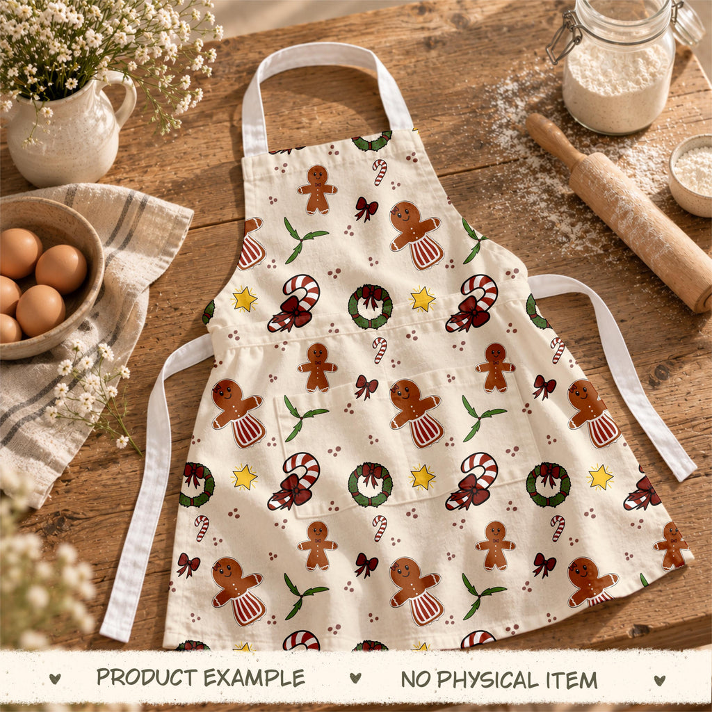 Christmas Cheer Seamless Pattern, Hand-Drawn Christmas Digital Design