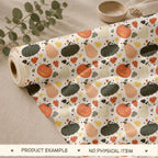 Spooky Pumpkin Patch Seamless Pattern, Hand-Drawn Halloween Digital Design