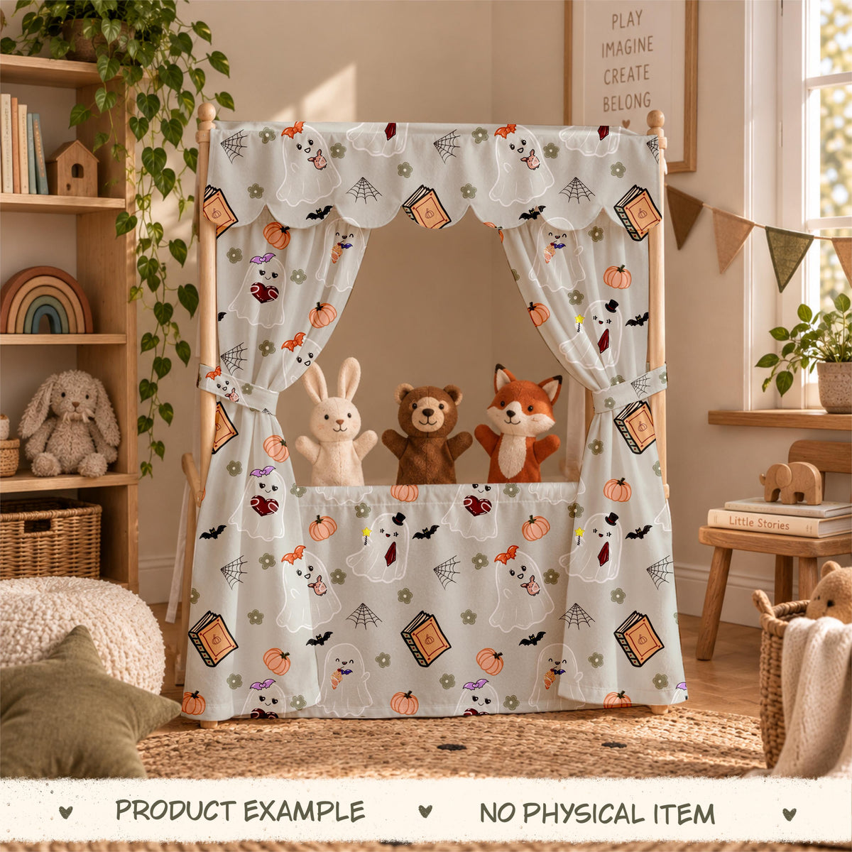 Spooky Friends Ghost Halloween Fabric Pattern (Digital Download)