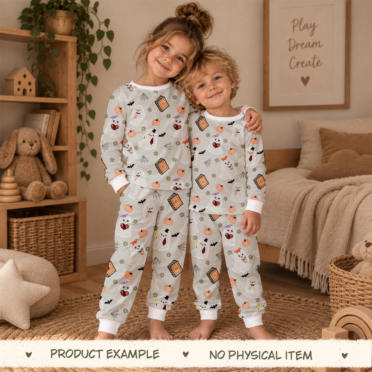 Spooky Friends Ghost Halloween Fabric Pattern (Digital Download)