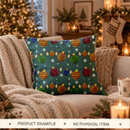 Twinkling Xmas Seamless Pattern, Hand-drawn Digital Design