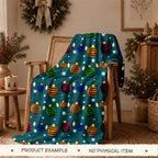 Twinkling Xmas Seamless Pattern, Hand-drawn Digital Design