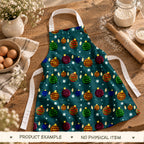 Twinkling Xmas Seamless Pattern, Hand-drawn Digital Design